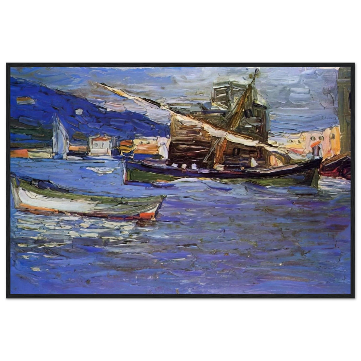 RAPALLO GRAUER DAY 1905 Framed Poster | Wassily Kandinsky Framed Prints Wall Art | Wassily Kandinsky Shop