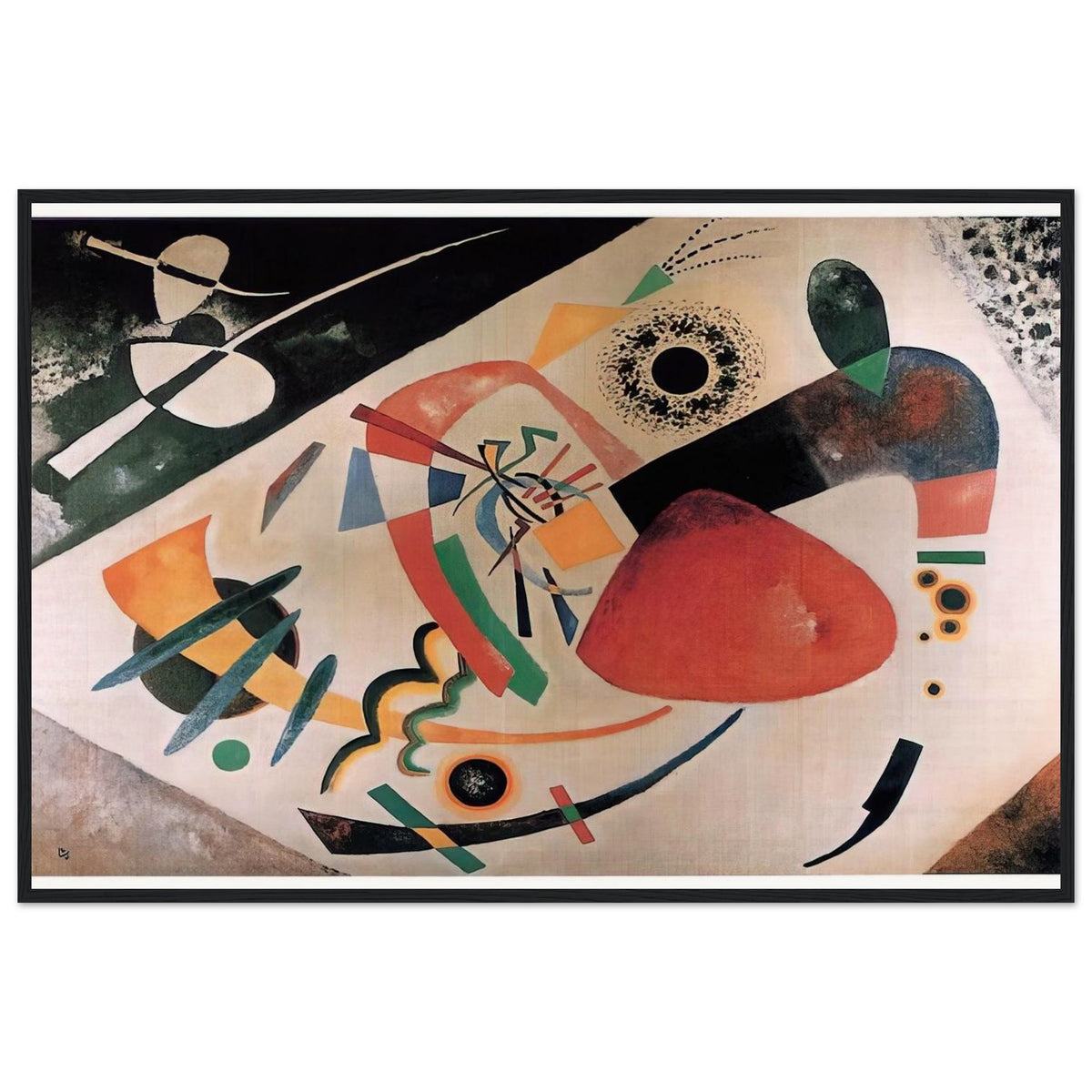 RED SPOT II 1921 Framed Poster | Wassily Kandinsky Framed Prints Wall Art | Wassily Kandinsky Shop