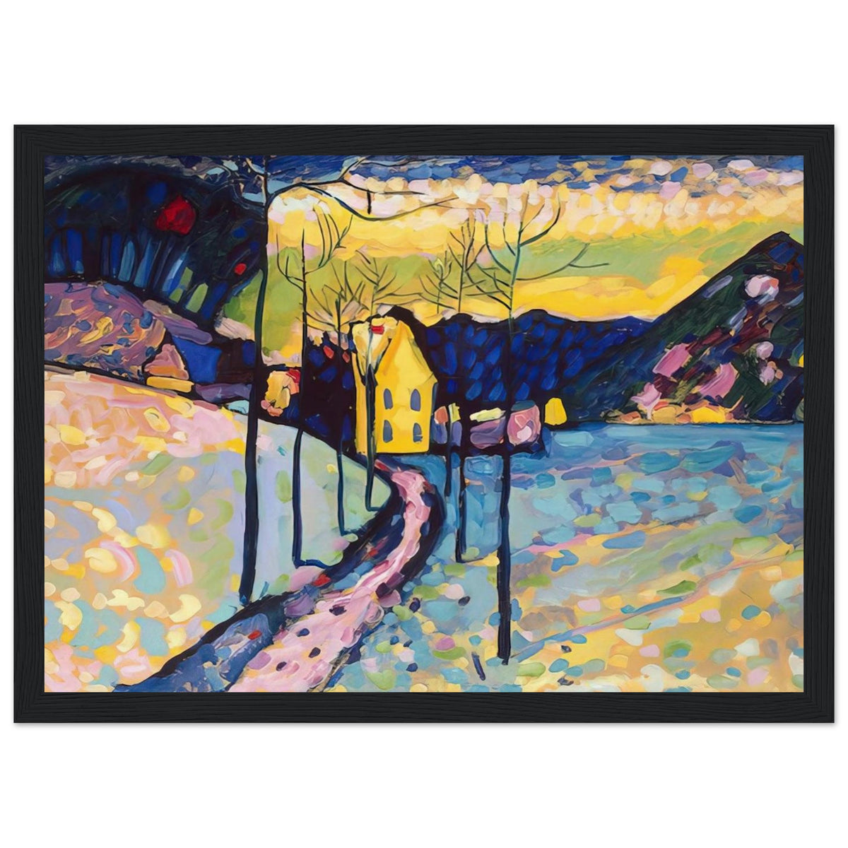WINTER LANDSCAPE 1909 Framed Poster | Wassily Kandinsky Framed Prints Wall Art | Wassily Kandinsky Shop