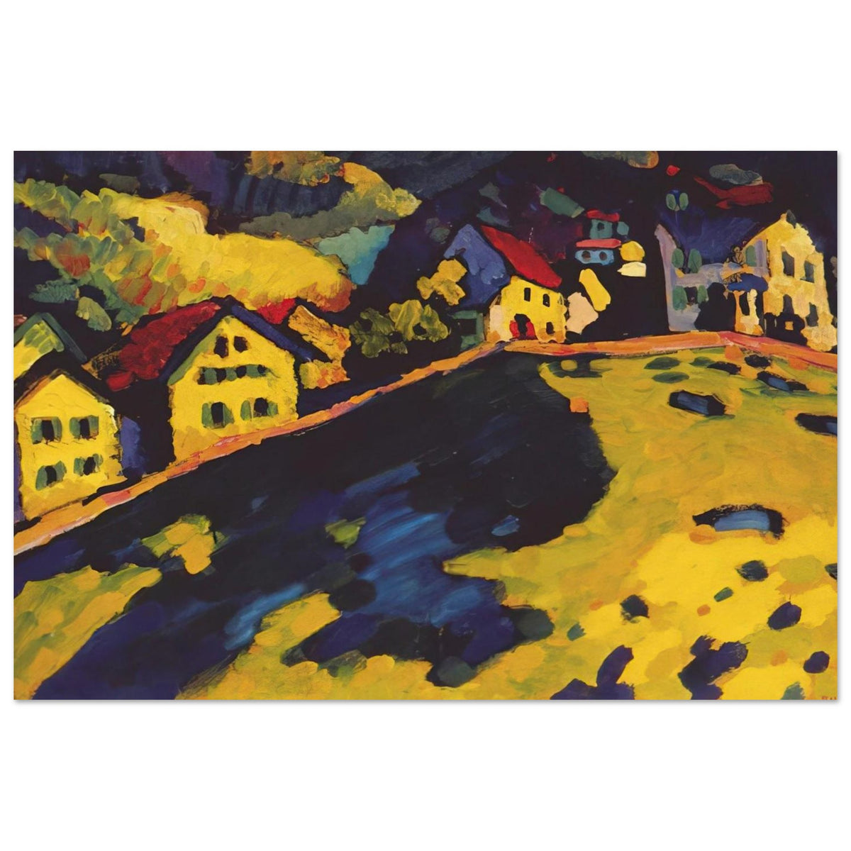 HOUSES AT MURNAU 1909 Poster | Wassily Kandinsky Poster | Wassily Kandinsky Shop