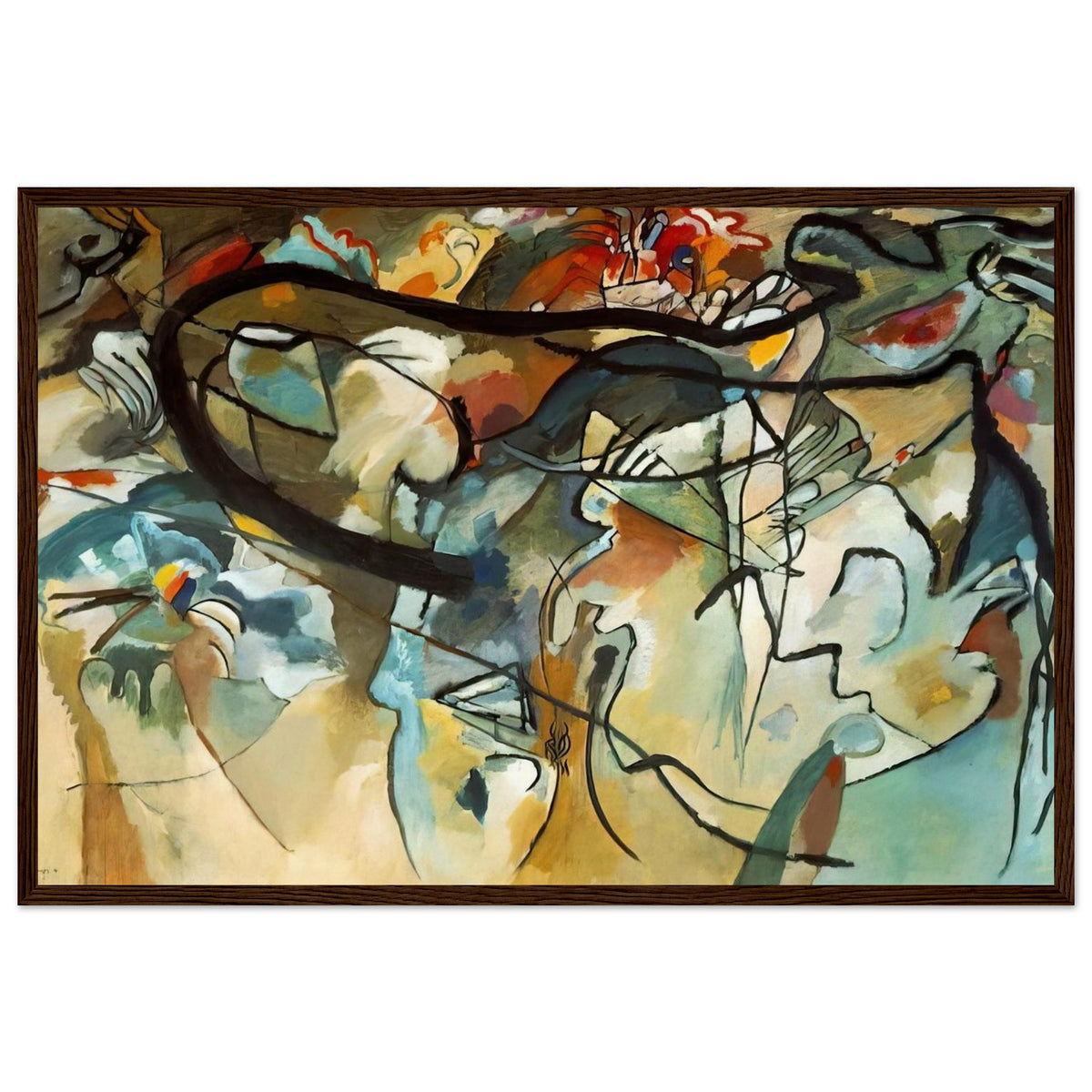 COMPOSITION V 1911 Framed Poster | Wassily Kandinsky Framed Prints Wall Art | Wassily Kandinsky Shop