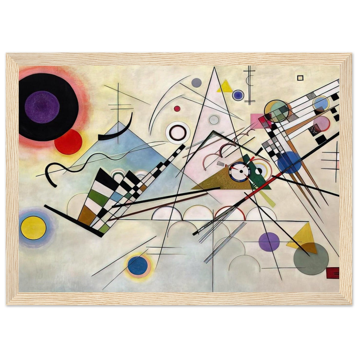COMPOSITION 8 1923 Framed Poster | Wassily Kandinsky Framed Prints Wall Art | Wassily Kandinsky Shop