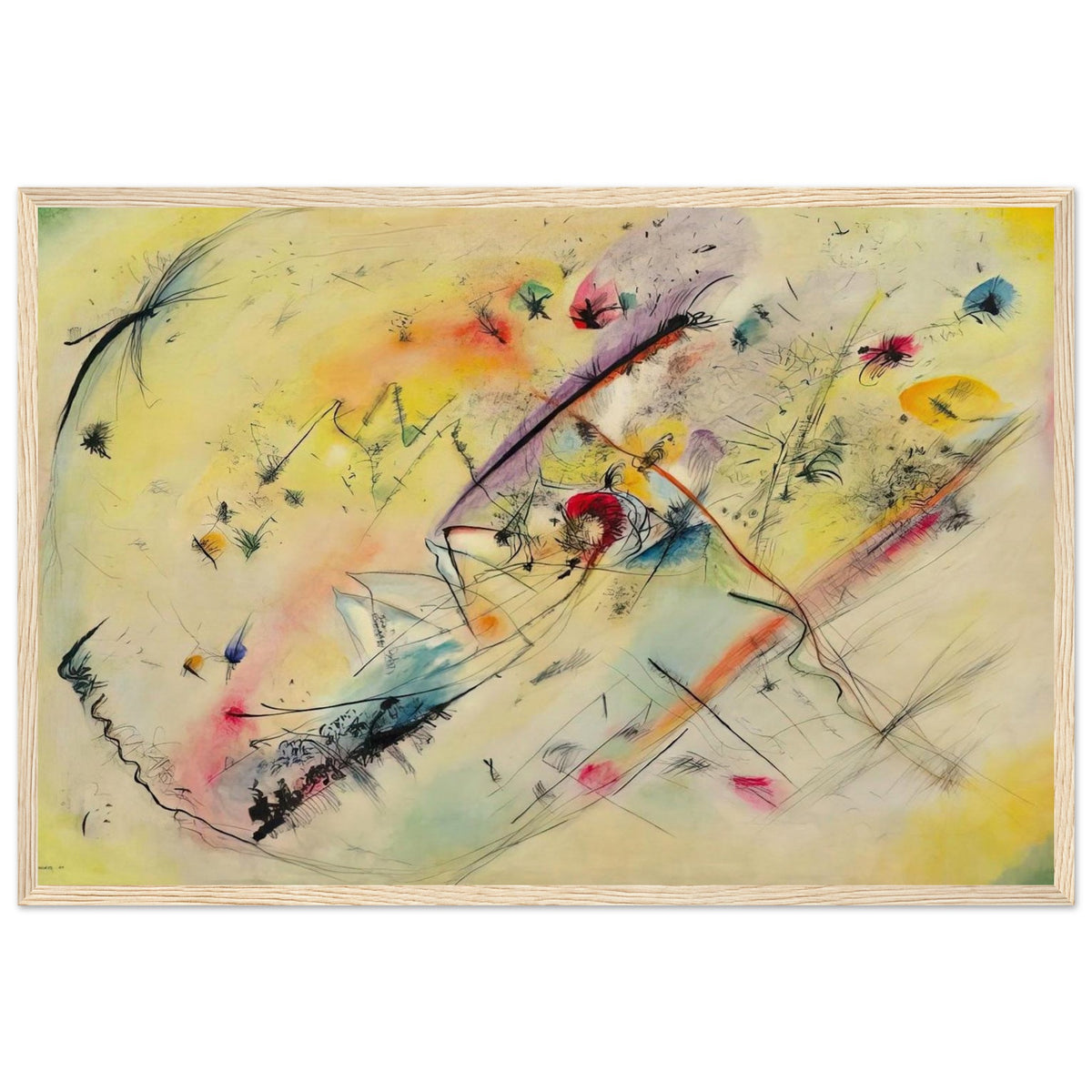BRIGHT PICTURE 1913 Framed Poster | Wassily Kandinsky Framed Prints Wall Art | Wassily Kandinsky Shop