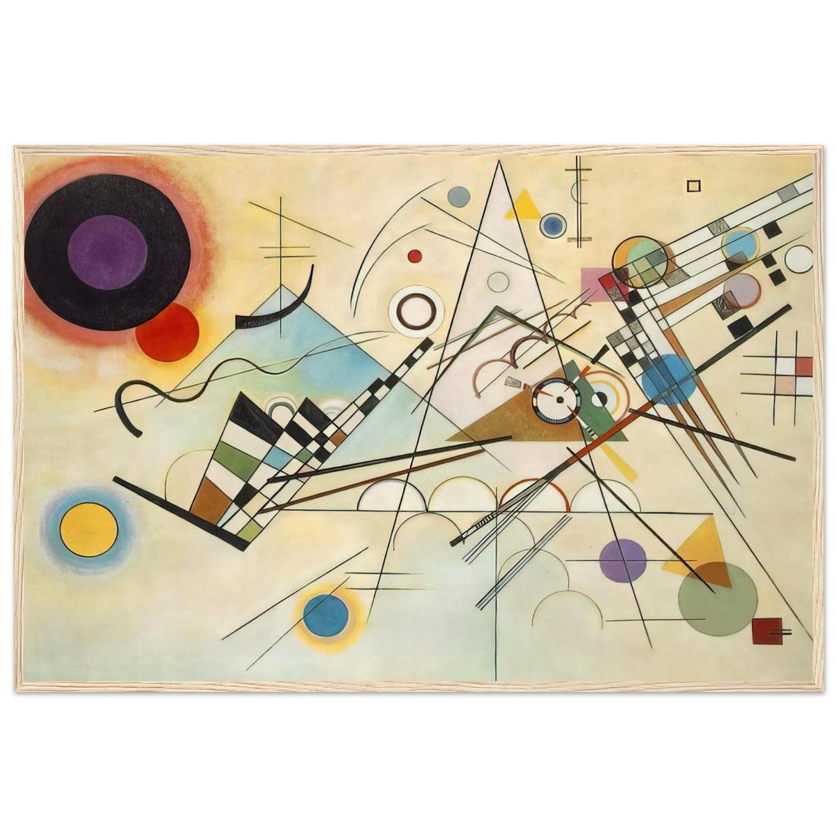 COMPOSITION VIII 1923 Framed Poster | Wassily Kandinsky Framed Prints Wall Art | Wassily Kandinsky Shop