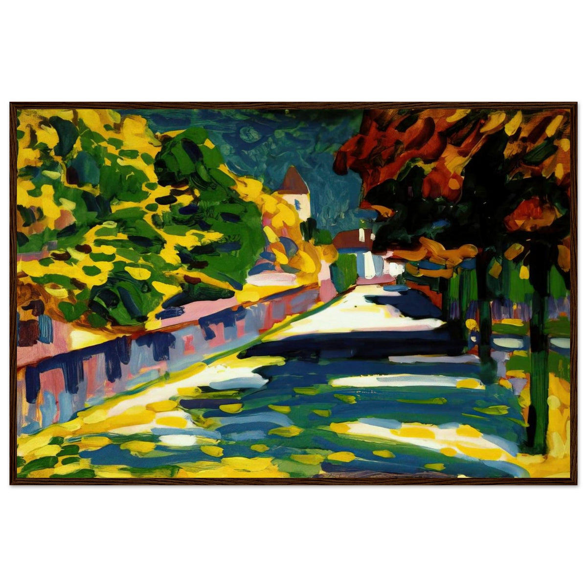 AUTUMN IN BAVARIA 1908 Framed Poster | Wassily Kandinsky Framed Prints Wall Art | Wassily Kandinsky Shop