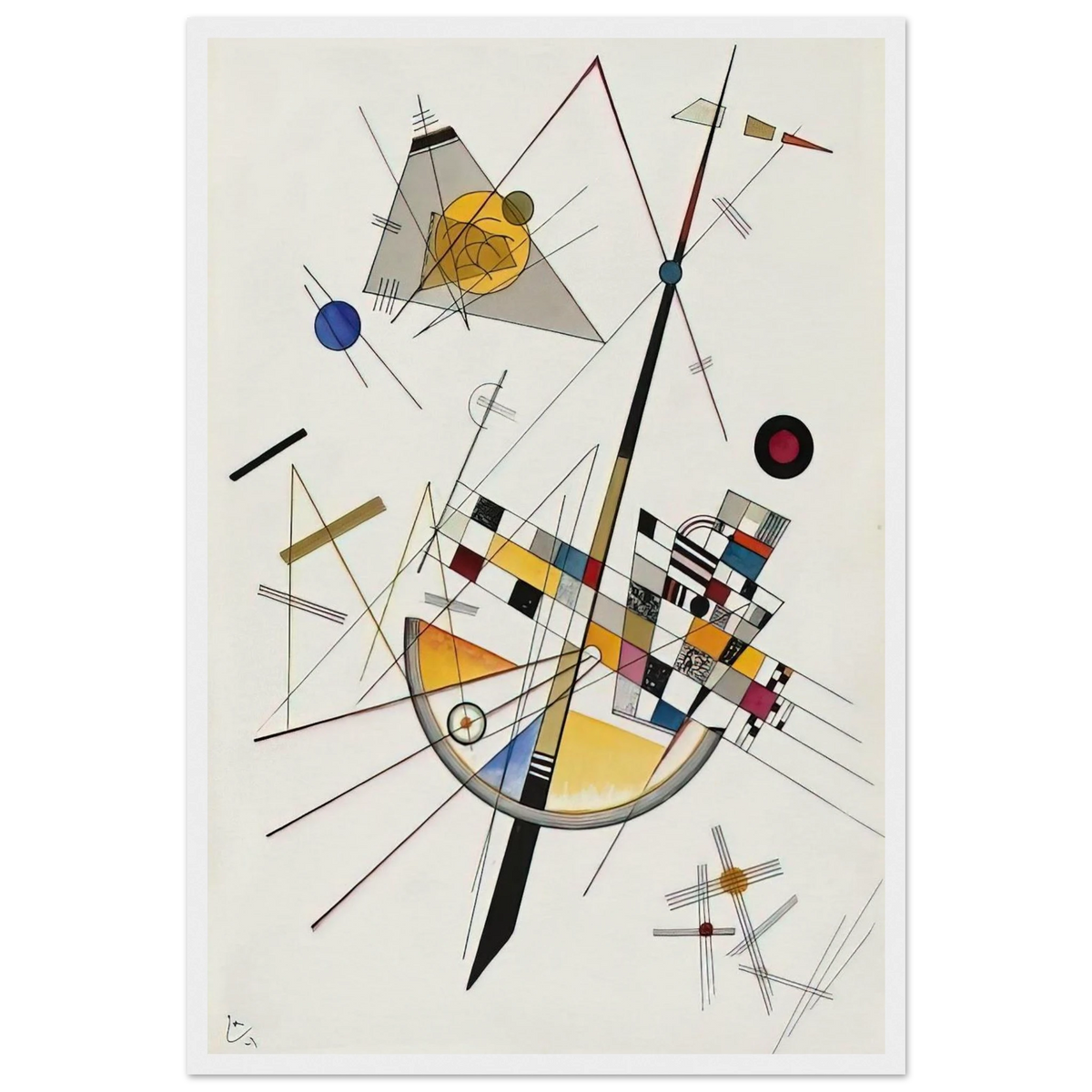 DELICATE TENSION NO 85 1923 Framed Poster | Wassily Kandinsky Framed Prints Wall Art | Wassily Kandinsky Shop