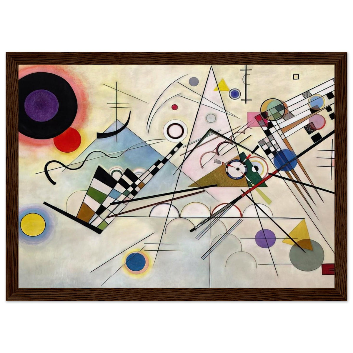COMPOSITION 8 1923 Framed Poster | Wassily Kandinsky Framed Prints Wall Art | Wassily Kandinsky Shop