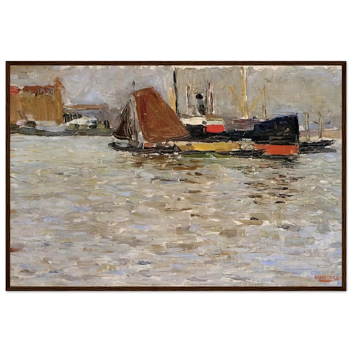 ROTTERDAM SUN 1906 Framed Poster | Wassily Kandinsky Framed Prints Wall Art | Wassily Kandinsky Shop