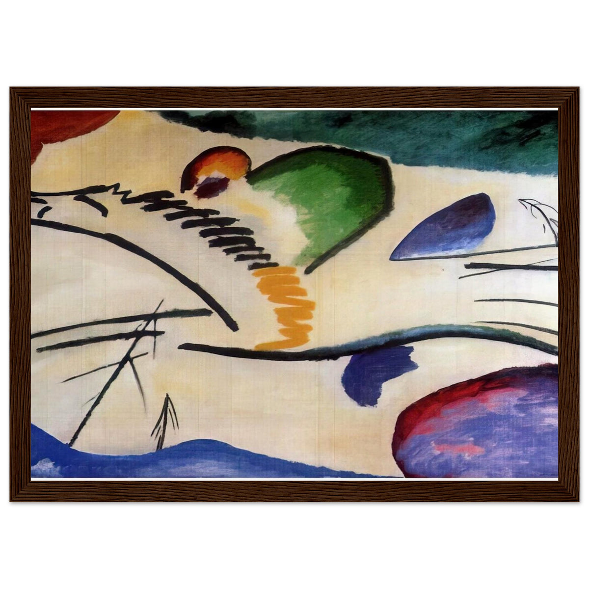 LYRICAL LYRICS 1911 Framed Poster | Wassily Kandinsky Framed Prints Wall Art | Wassily Kandinsky Shop