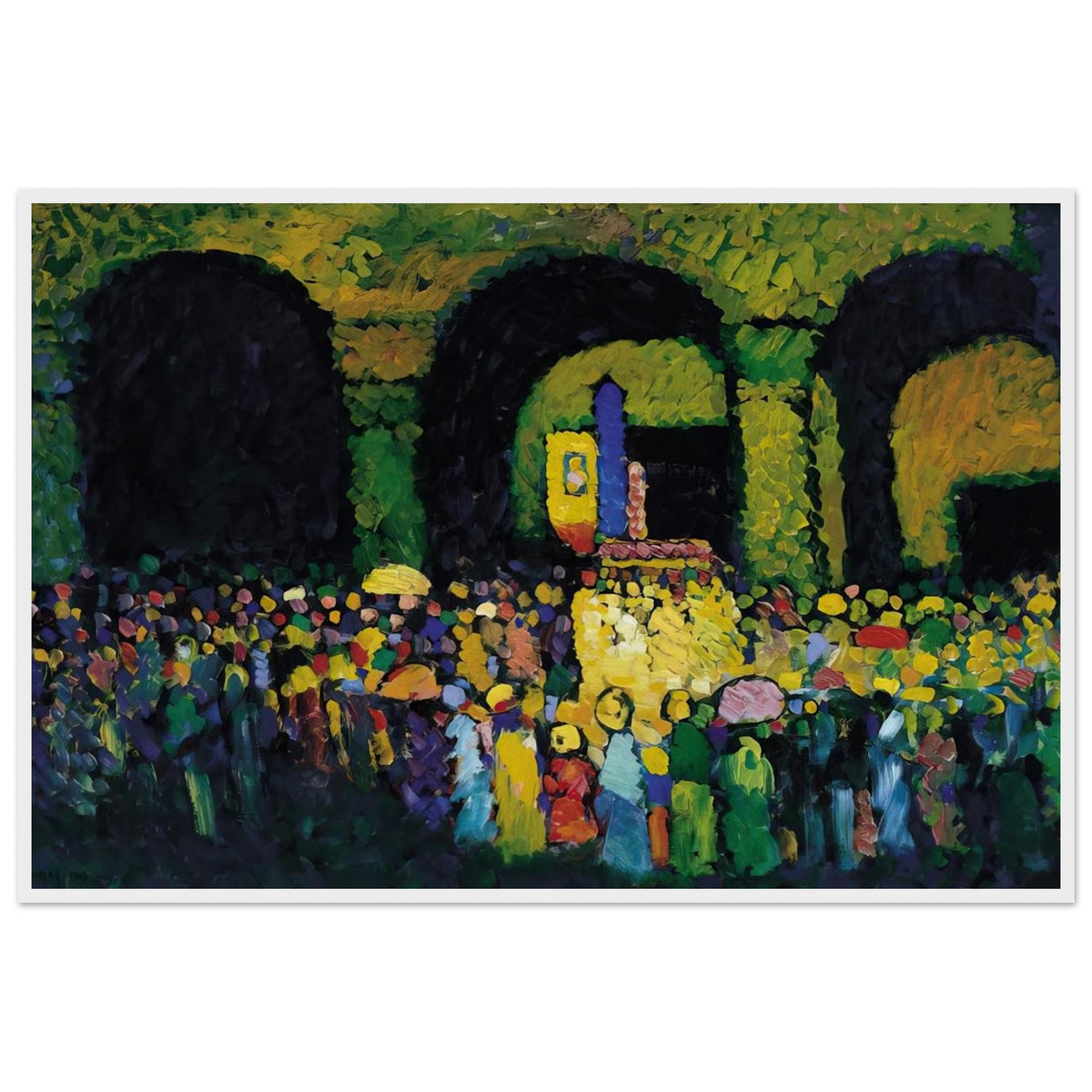 THE LUDWIGSKIRCHE IN MUNICH 1908 Framed Poster | Wassily Kandinsky Framed Prints Wall Art | Wassily Kandinsky Shop
