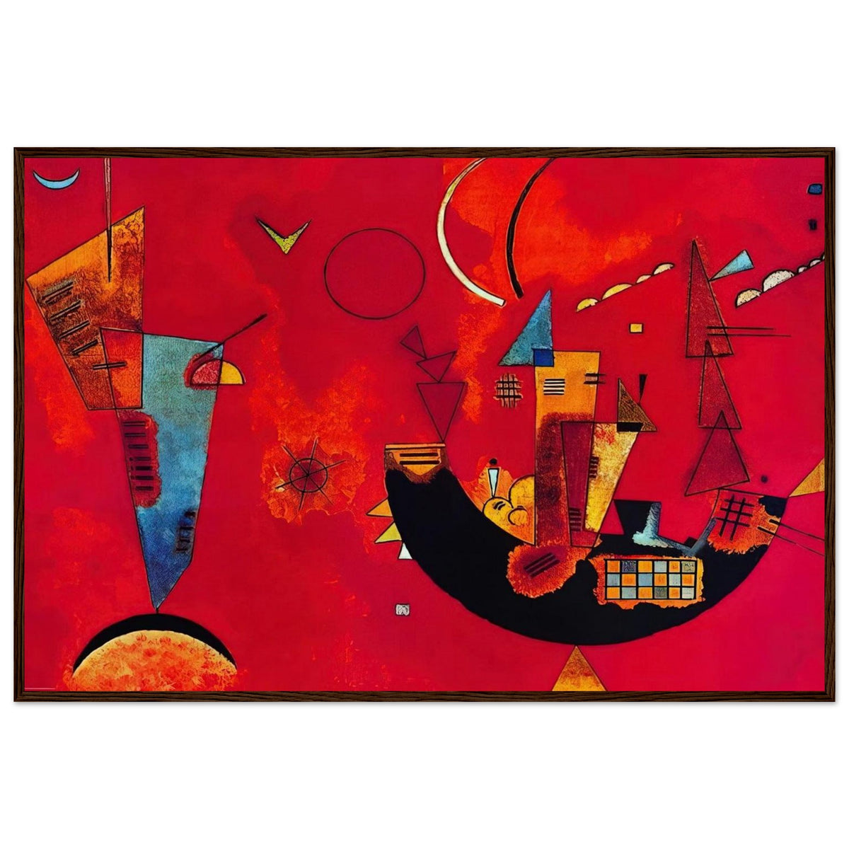 MIT UND GEGEN 1929 Framed Poster | Wassily Kandinsky Framed Prints Wall Art | Wassily Kandinsky Shop