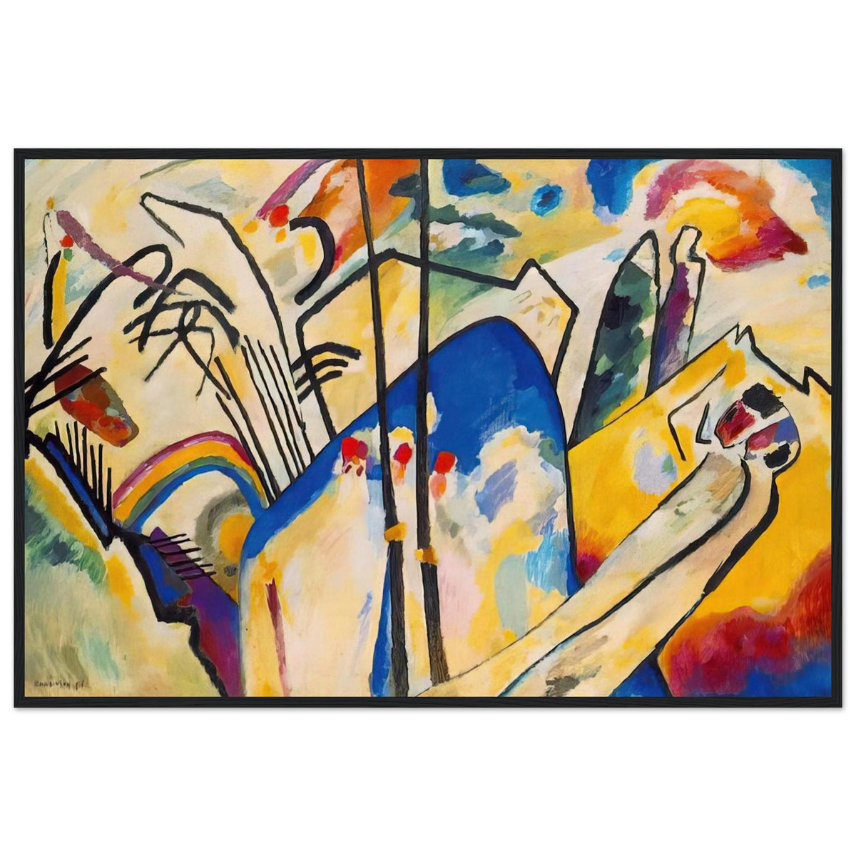 COMPOSITION IV 1911 Framed Poster | Wassily Kandinsky Framed Prints Wall Art | Wassily Kandinsky Shop