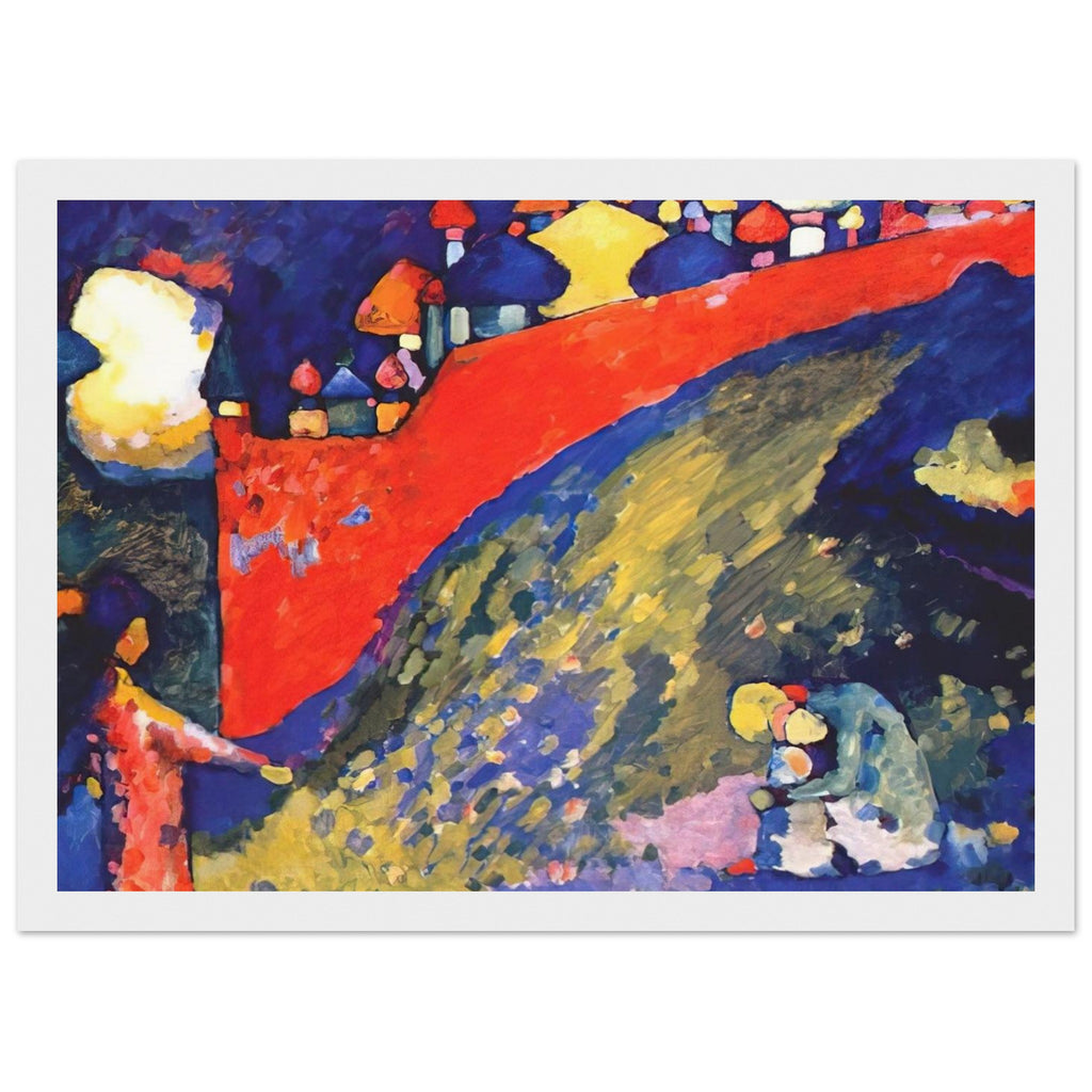RED WALL DESTINY 1909 Framed Poster | Wassily Kandinsky Framed Prints Wall Art | Wassily Kandinsky Shop