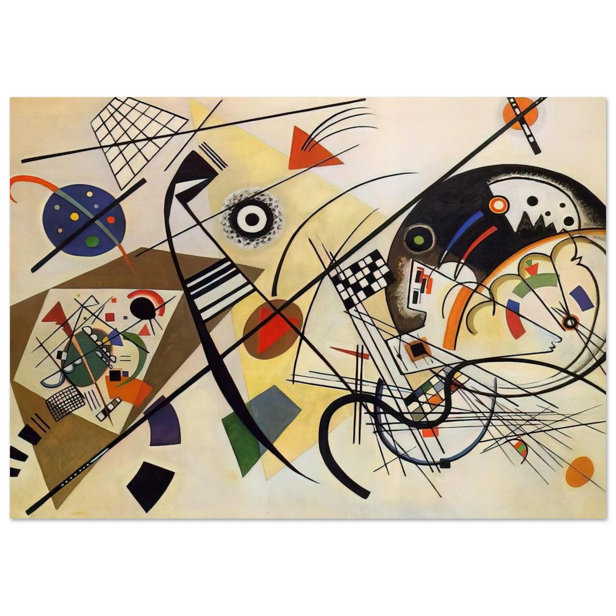 TRANSVERSE LINE 1923 Poster | Wassily Kandinsky Poster | Wassily Kandinsky Shop