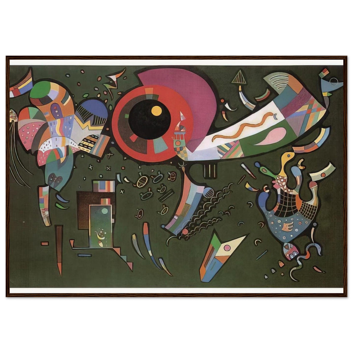 AROUND THE CIRCLE 1940 Framed Poster | Wassily Kandinsky Framed Prints Wall Art | Wassily Kandinsky Shop