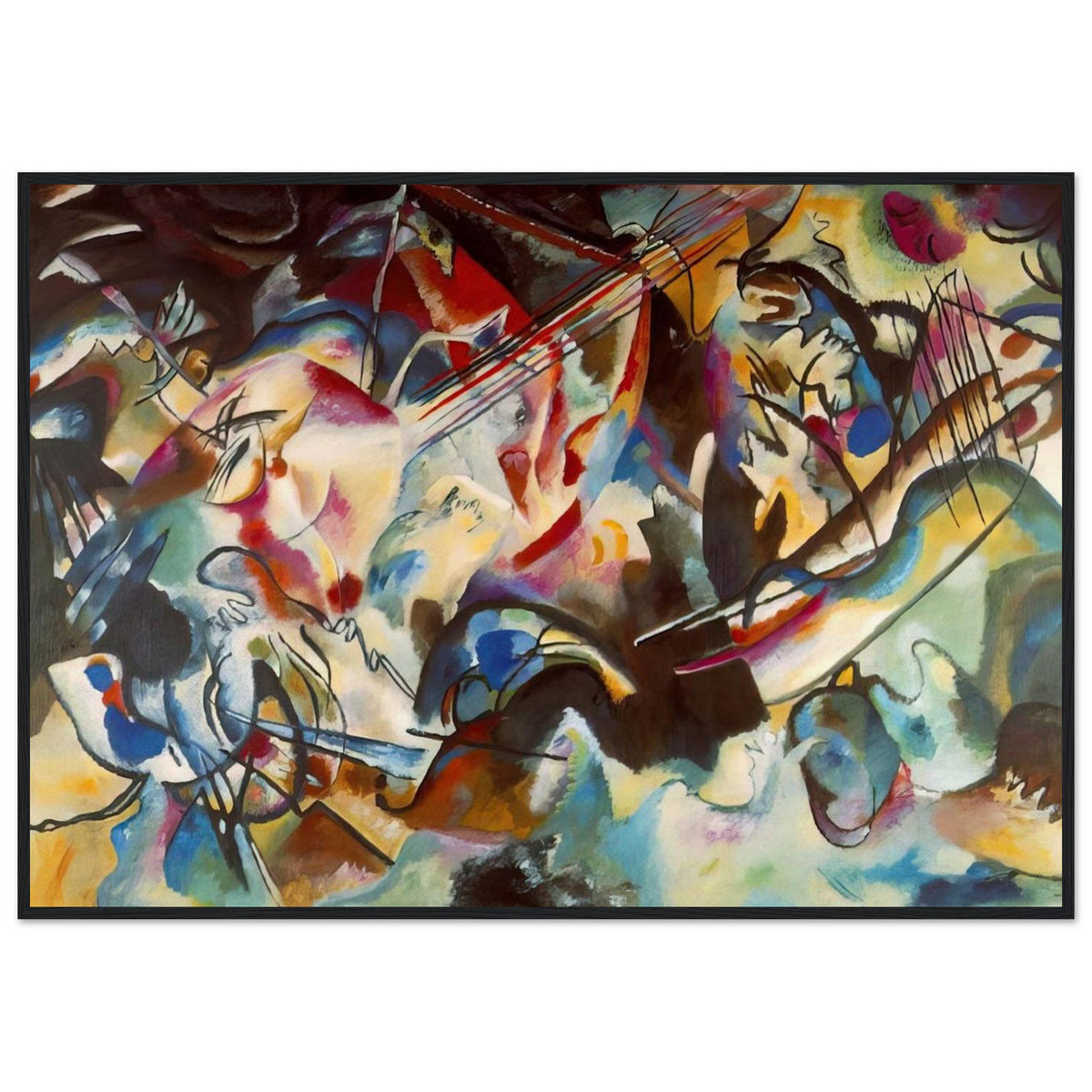 COMPOSITION VI 1913 Framed Poster | Wassily Kandinsky Framed Prints Wall Art | Wassily Kandinsky Shop