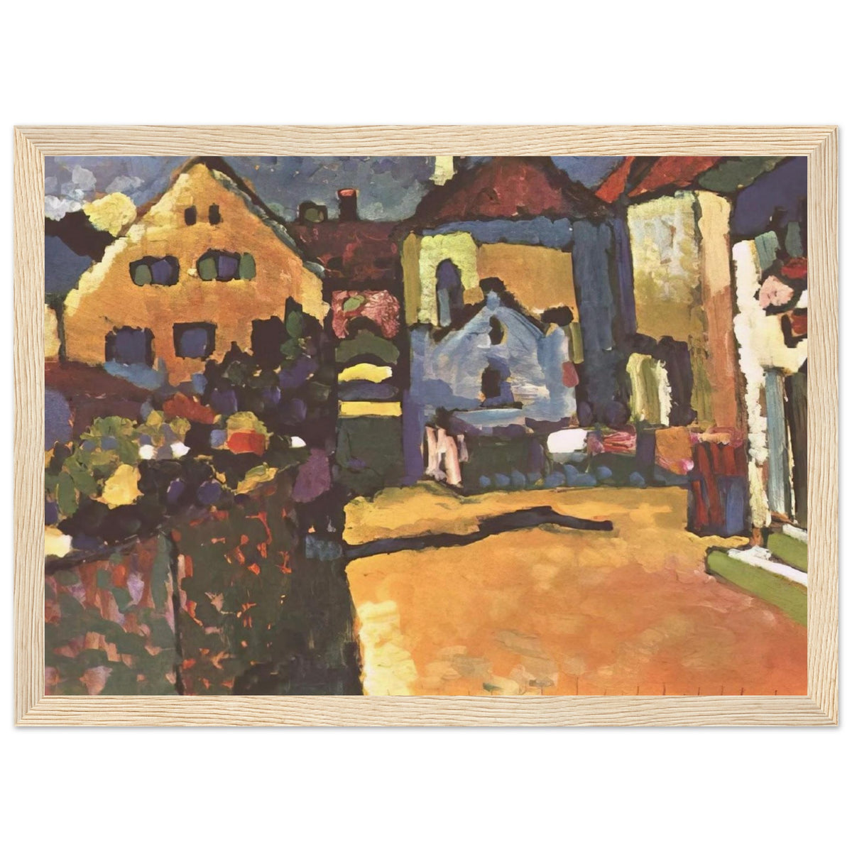 GRUNGASSE IN MURNAU 1909 Framed Poster | Wassily Kandinsky Framed Prints Wall Art | Wassily Kandinsky Shop