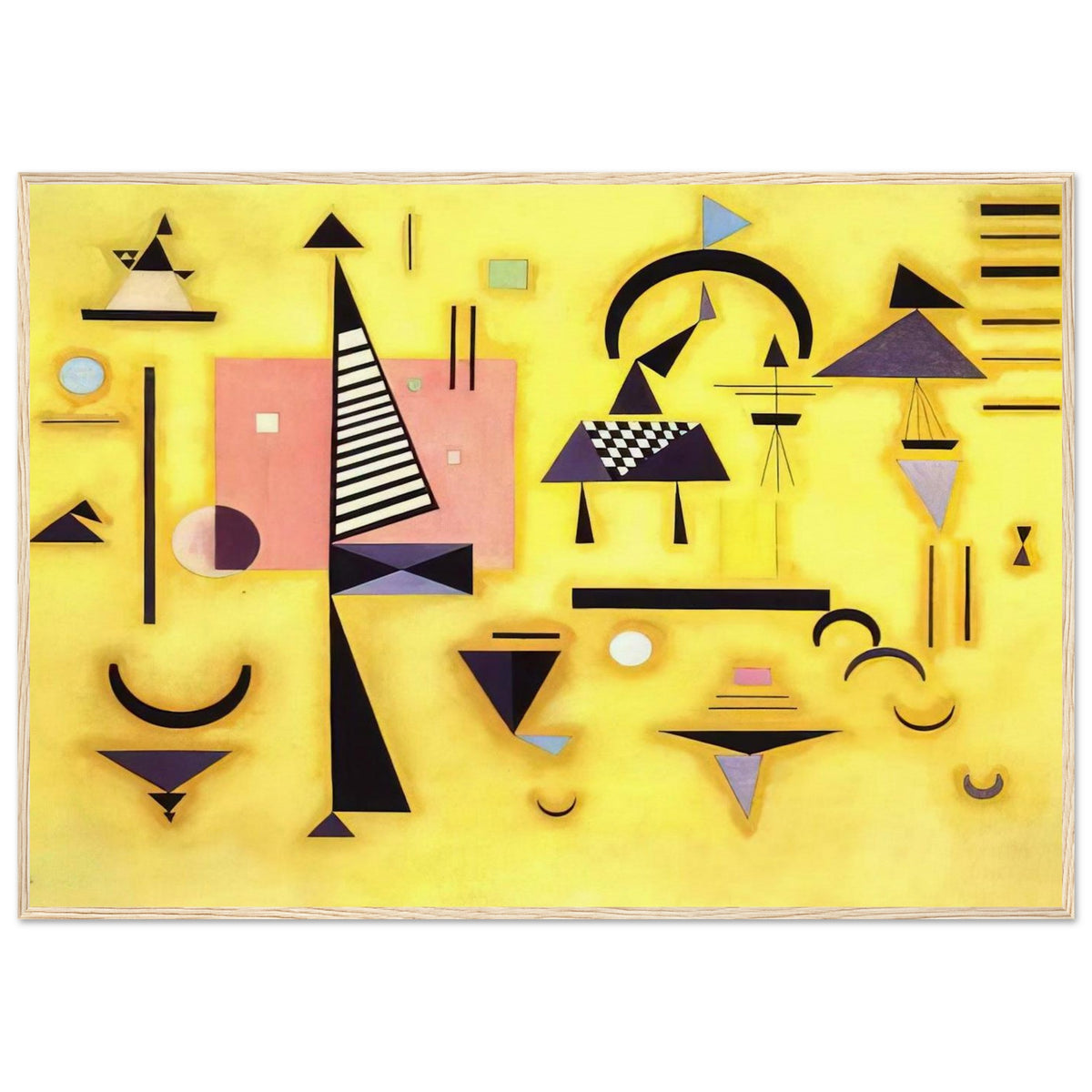 DECISIVE PINK 1932 Framed Poster | Wassily Kandinsky Framed Prints Wall Art | Wassily Kandinsky Shop