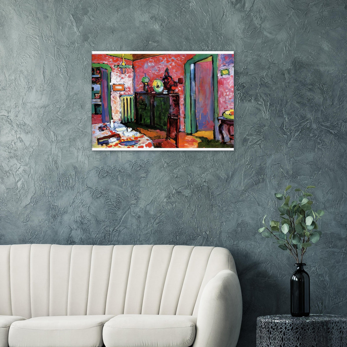 INTERIOR MY DINING ROOM 1909 Canvas | Wassily Kandinsky Canvas | Wassily Kandinsky Shop