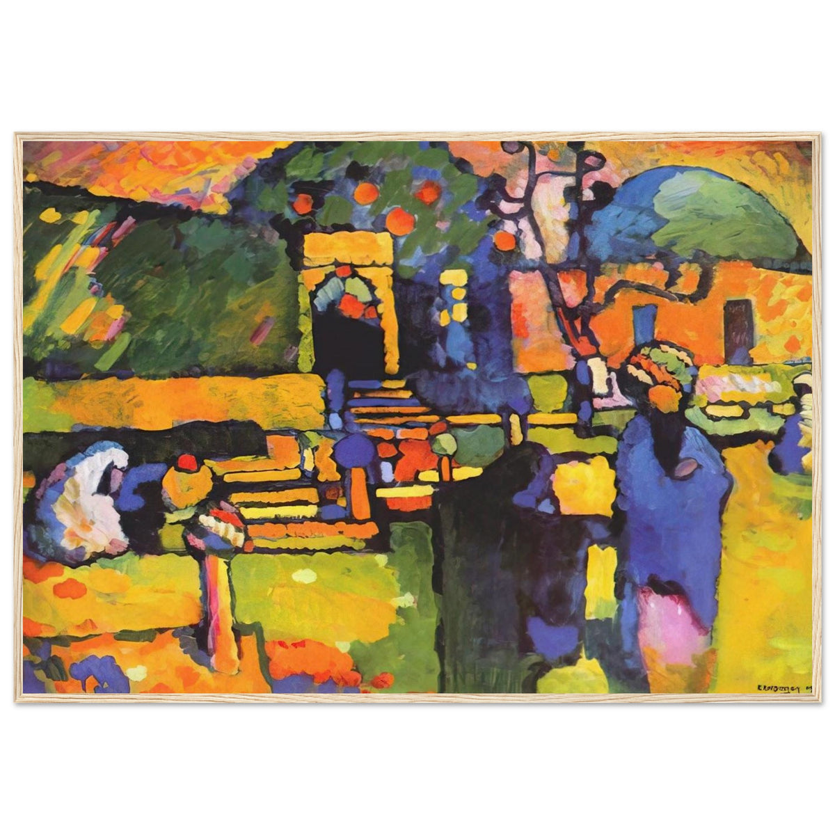 ARABS I CEMETERY 1909 Framed Poster | Wassily Kandinsky Framed Prints Wall Art | Wassily Kandinsky Shop