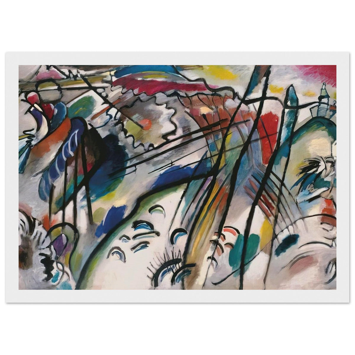 IMPROVISATION 28 SECOND VERSION 1912 Framed Poster | Wassily Kandinsky Framed Prints Wall Art | Wassily Kandinsky Shop