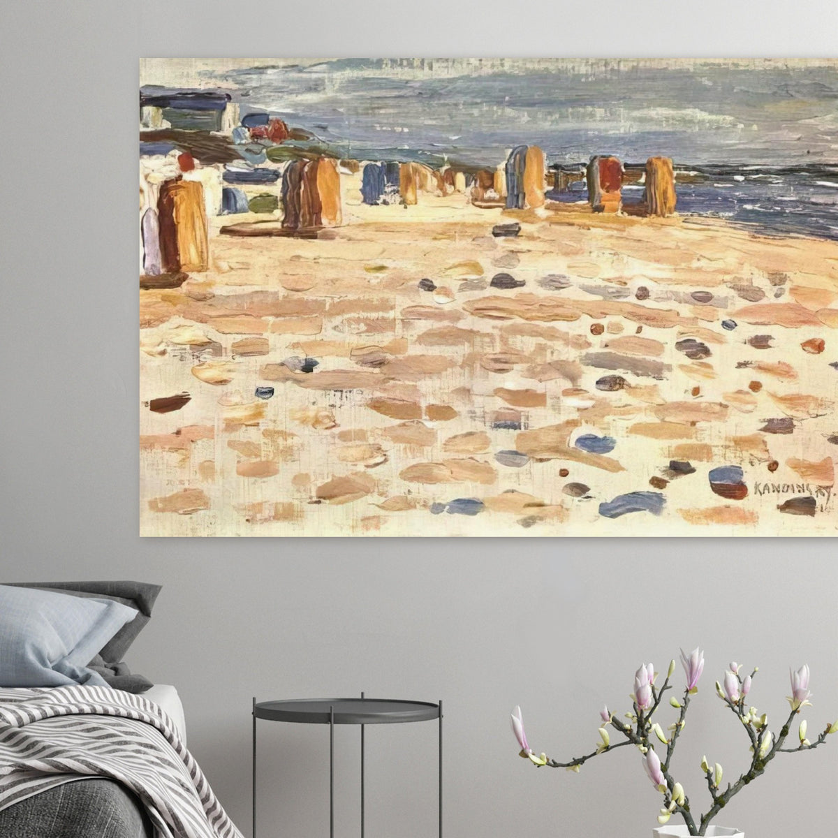 BEACH BASKETS IN HOLLAND 1904 Poster | Wassily Kandinsky Poster | Wassily Kandinsky Shop