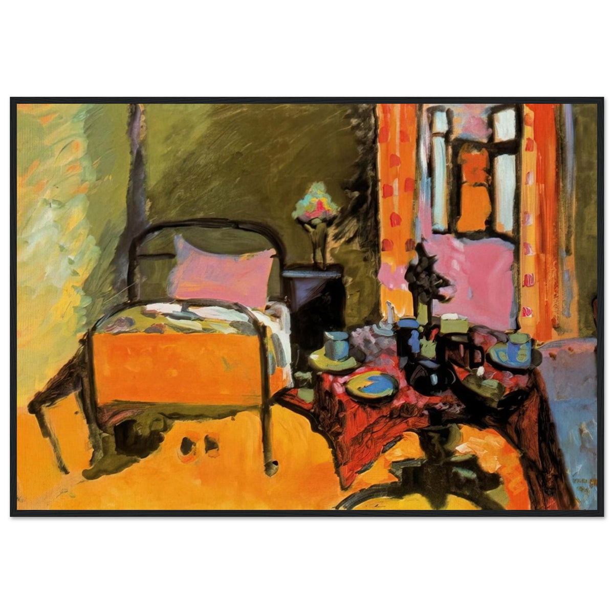 BEDROOM IN AINTMILLERSTRASSE 1909 Framed Poster | Wassily Kandinsky Framed Prints Wall Art | Wassily Kandinsky Shop