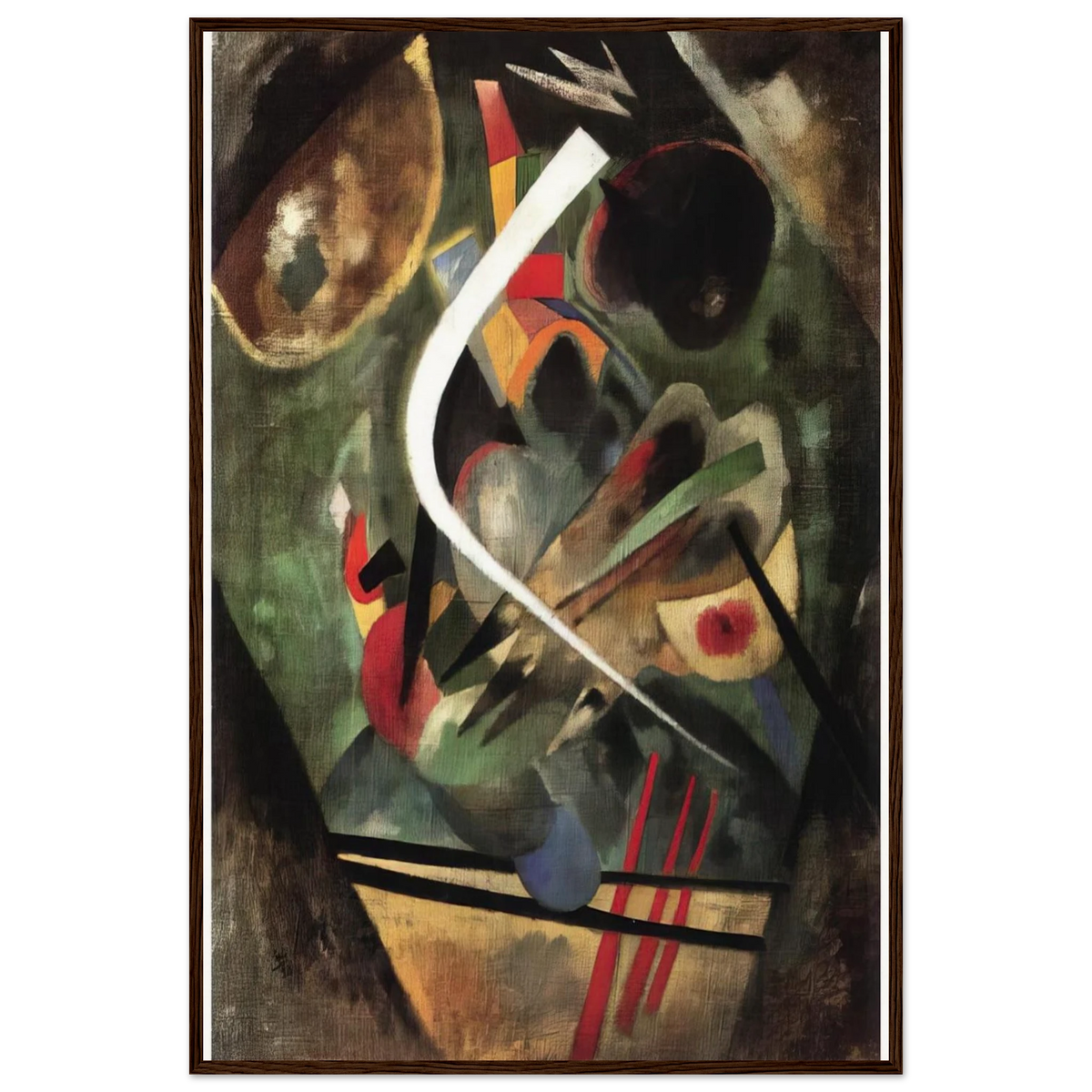 WHITE STROKE 1920 Framed Poster | Wassily Kandinsky Framed Prints Wall Art | Wassily Kandinsky Shop