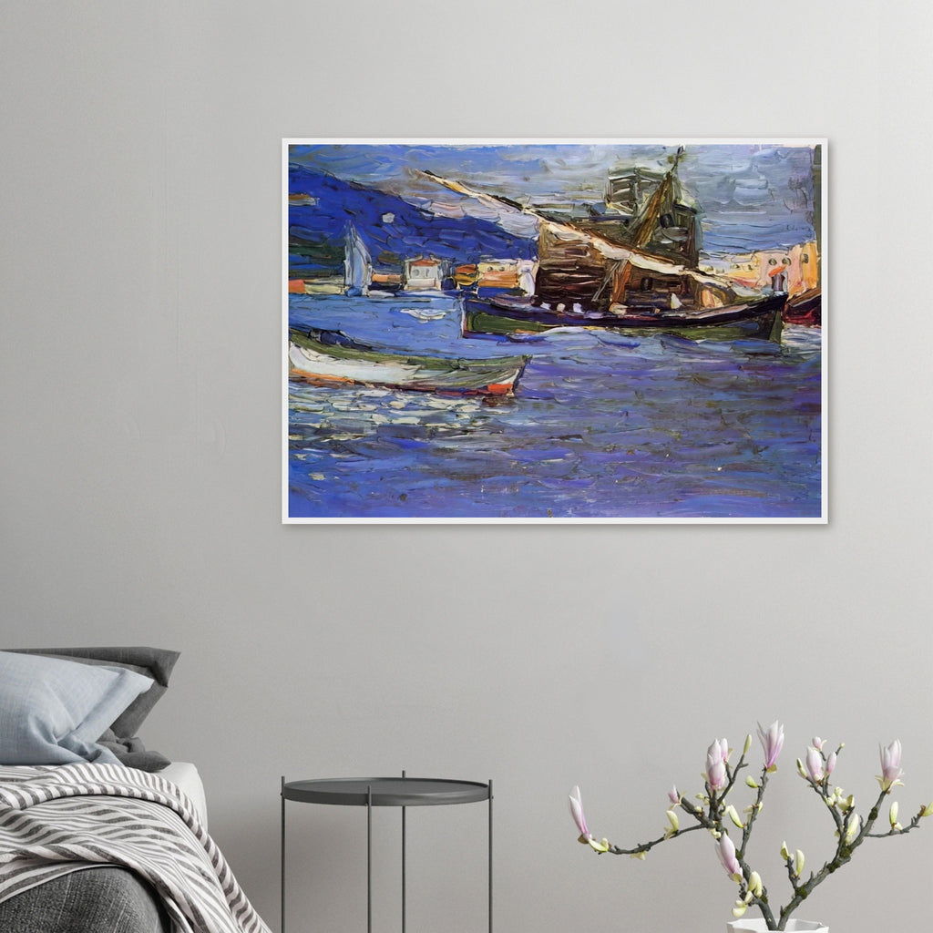 RAPALLO GRAUER DAY 1905 Framed Poster | Wassily Kandinsky Framed Prints Wall Art | Wassily Kandinsky Shop