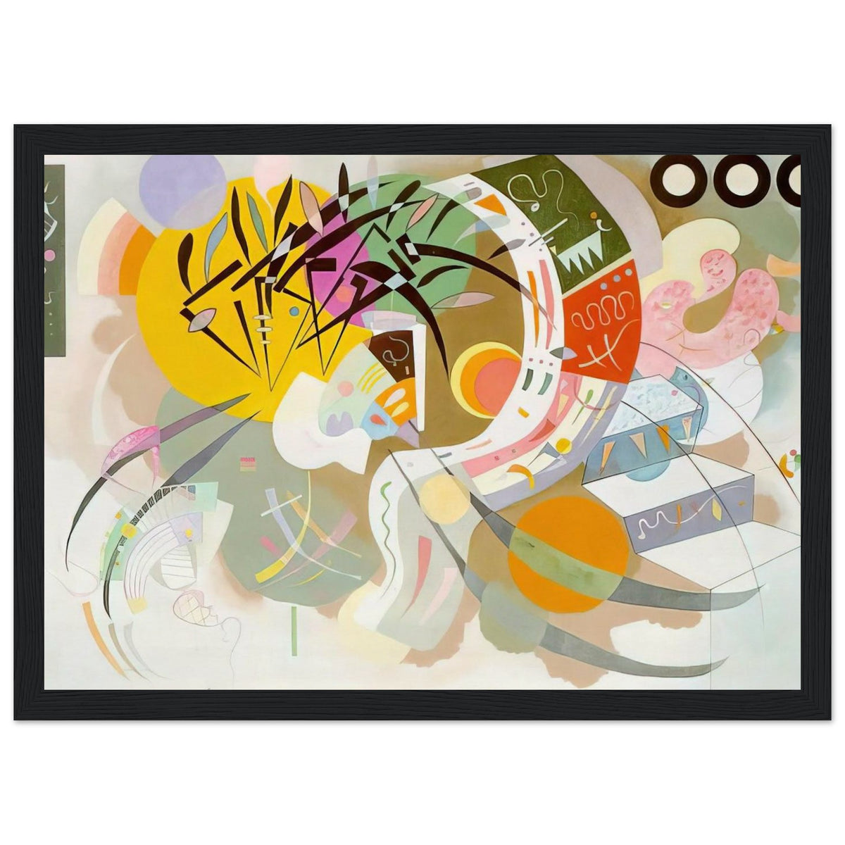 DOMINANT CURVE 1936 Framed Poster | Wassily Kandinsky Framed Prints Wall Art | Wassily Kandinsky Shop