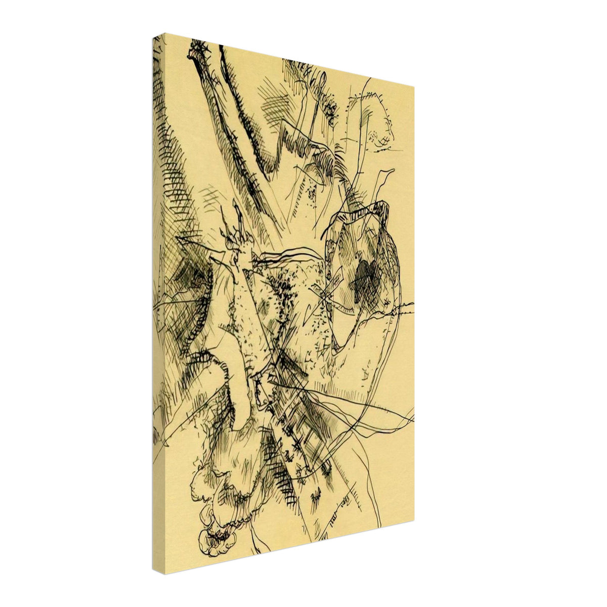 DRAWING FOR ETCHING II 1916 Canvas | Wassily Kandinsky Canvas | Wassily Kandinsky Shop