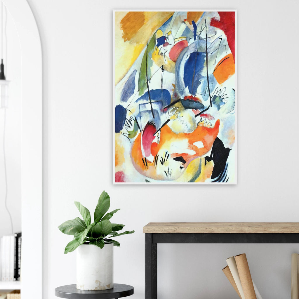 IMPROVISATION 31 SEA BATTLE 1913 Framed Poster | Wassily Kandinsky Framed Prints Wall Art | Wassily Kandinsky Shop
