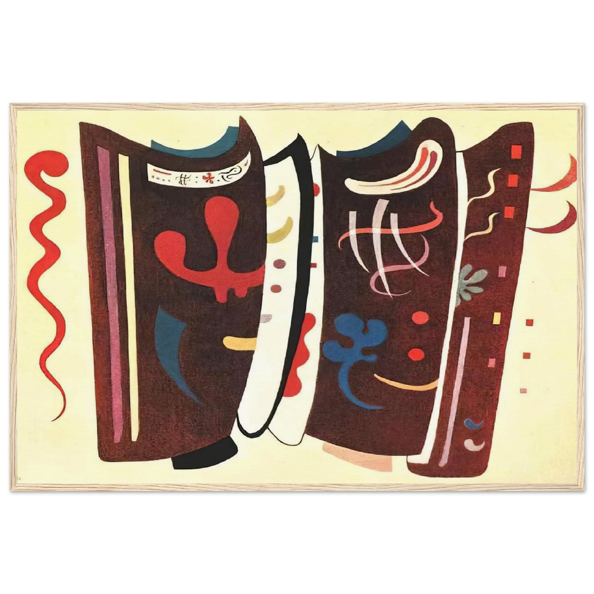 BROWN WITH SUPPLEMENT 1935 Framed Poster | Wassily Kandinsky Framed Prints Wall Art | Wassily Kandinsky Shop