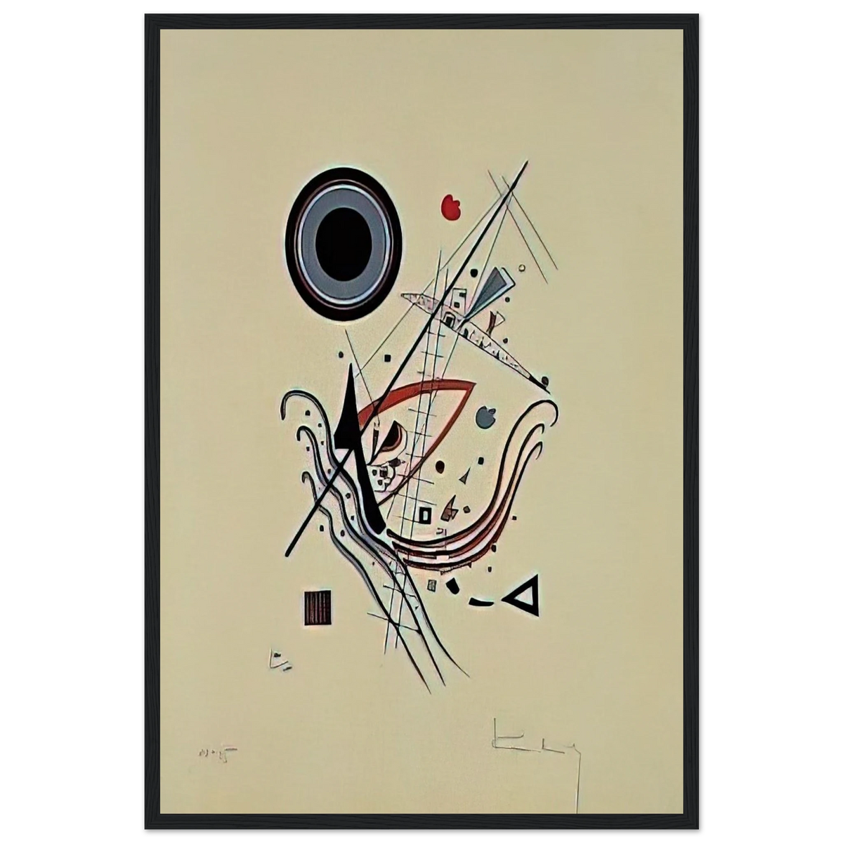 BLUE 1922 Framed Poster | Wassily Kandinsky Framed Prints Wall Art | Wassily Kandinsky Shop