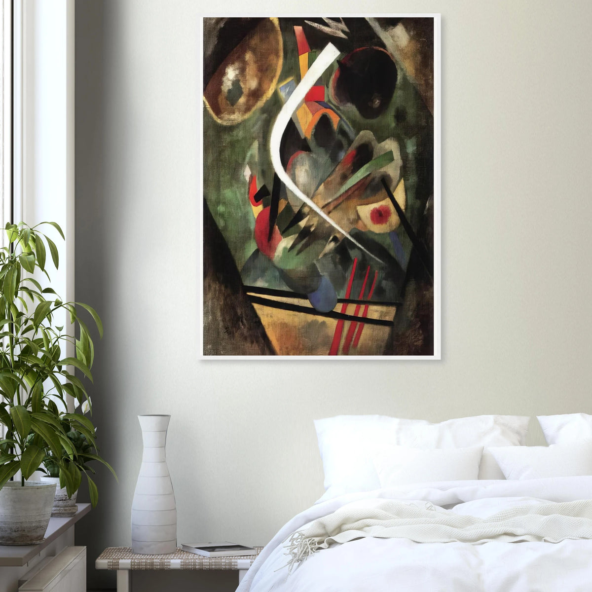 WHITE STROKE 1920 Framed Poster | Wassily Kandinsky Framed Prints Wall Art | Wassily Kandinsky Shop