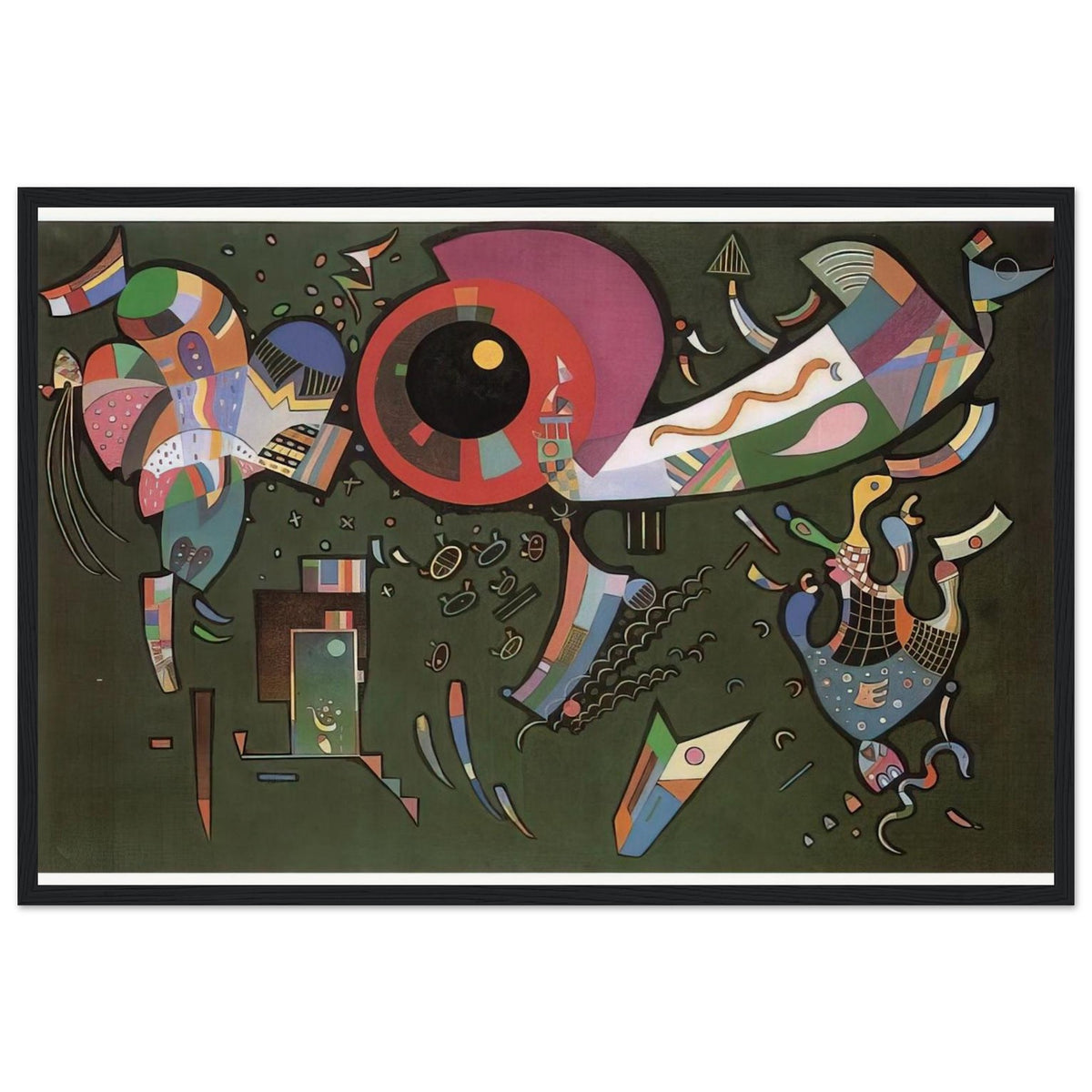 AROUND THE CIRCLE 1940 Framed Poster | Wassily Kandinsky Framed Prints Wall Art | Wassily Kandinsky Shop