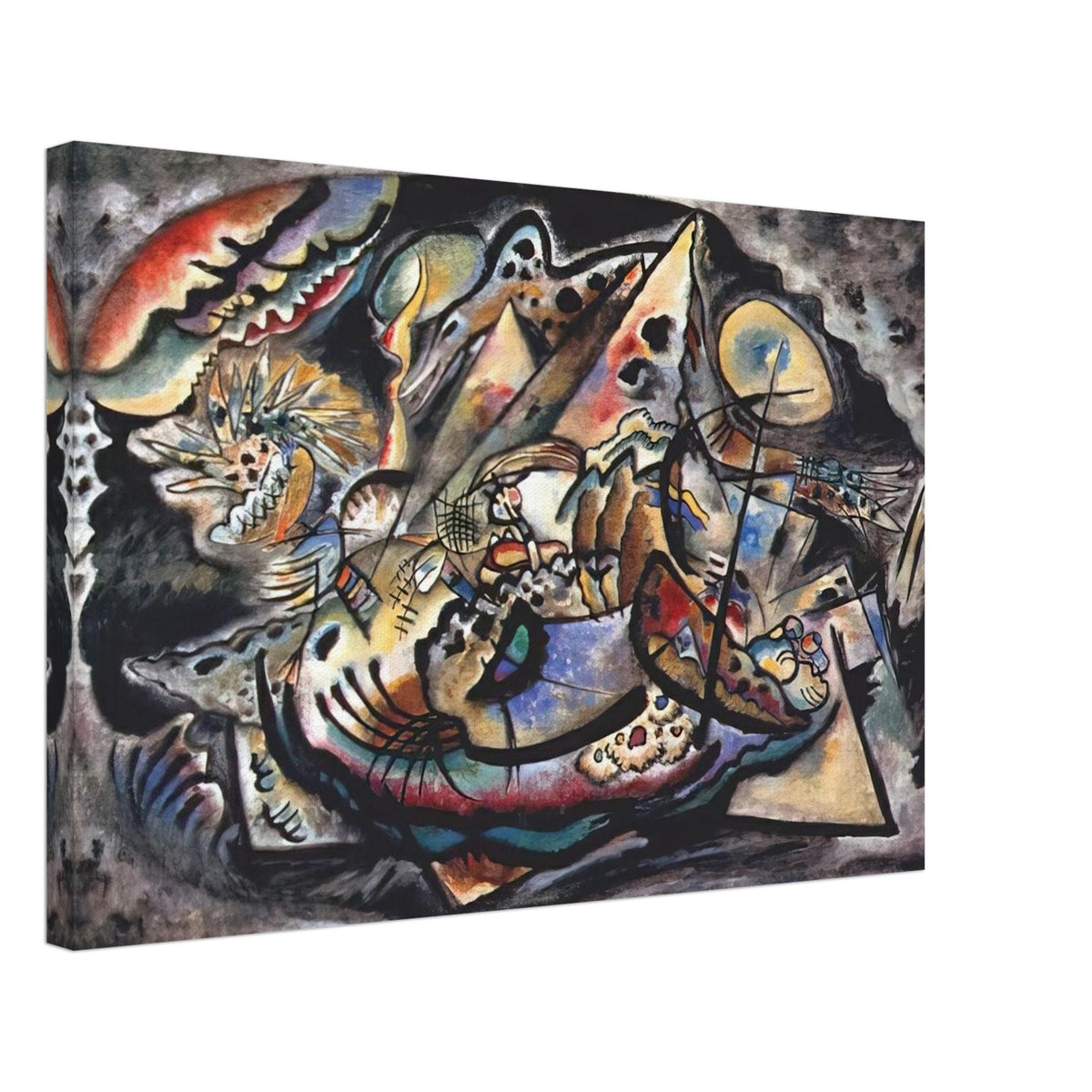 GREY OVAL 1917 Canvas | Wassily Kandinsky Canvas | Wassily Kandinsky Shop