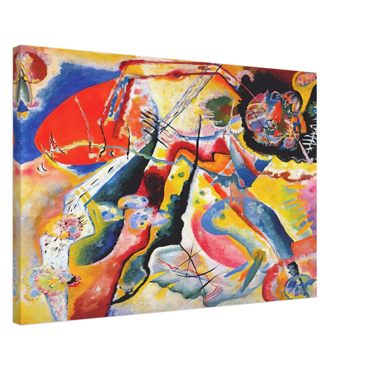 PAINTING WITH RED SPOT 1914 Canvas | Wassily Kandinsky Canvas | Wassily Kandinsky Shop