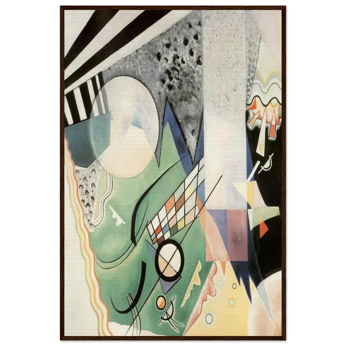 GREEN COMPOSITION 1923 Framed Poster | Wassily Kandinsky Framed Prints Wall Art | Wassily Kandinsky Shop