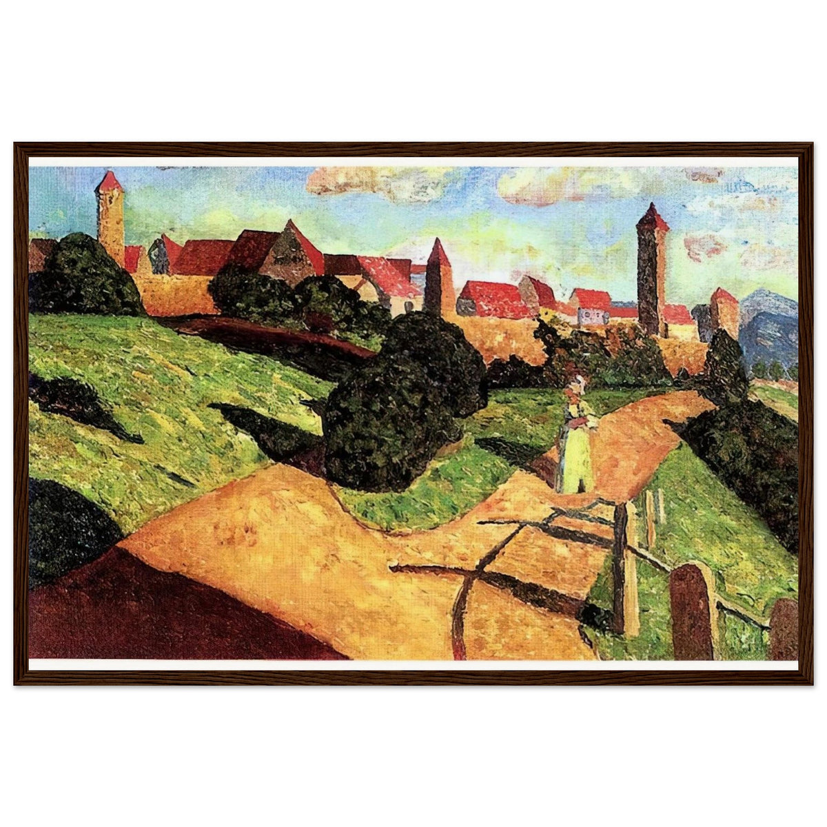 OLD TOWN II 1902 Framed Poster | Wassily Kandinsky Framed Prints Wall Art | Wassily Kandinsky Shop