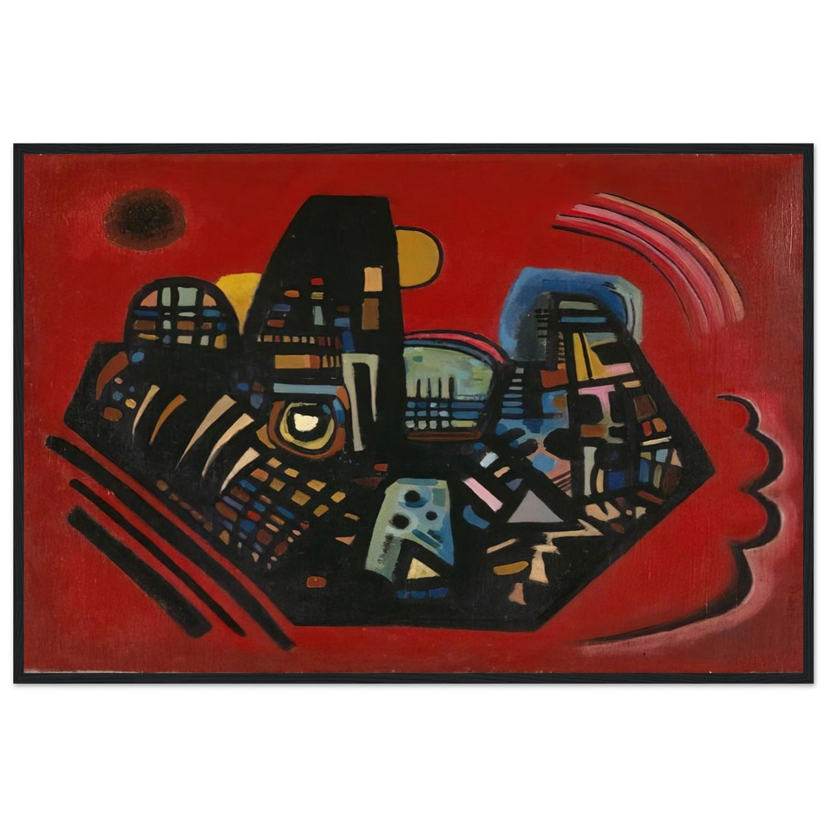 BLACK RED 1928 Framed Poster | Wassily Kandinsky Framed Prints Wall Art | Wassily Kandinsky Shop