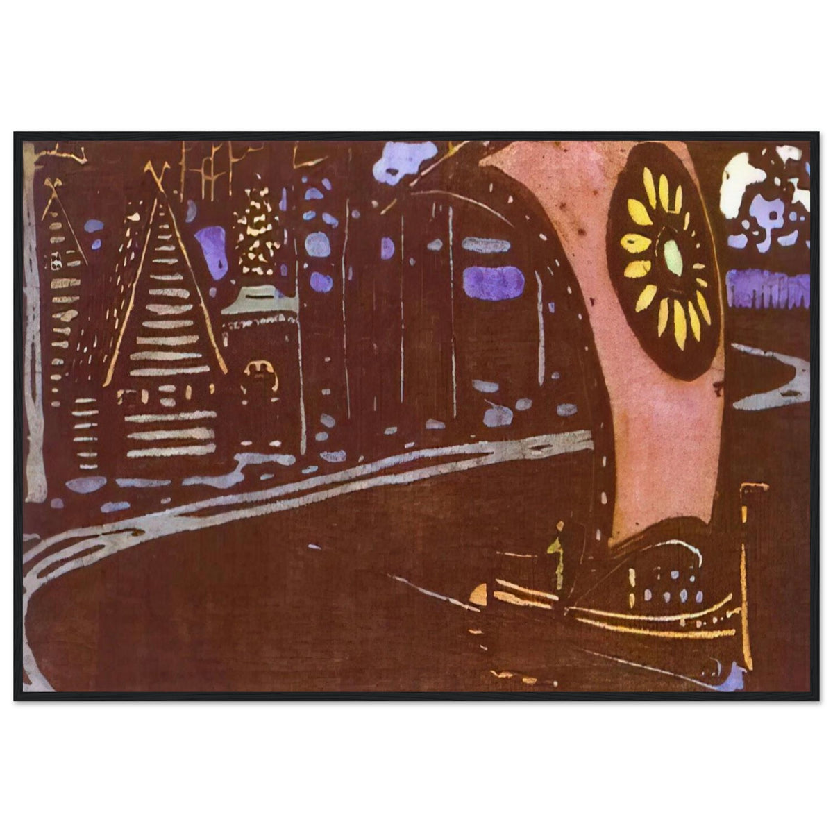 THE GOLDEN SAIL 1903 Framed Poster | Wassily Kandinsky Framed Prints Wall Art | Wassily Kandinsky Shop