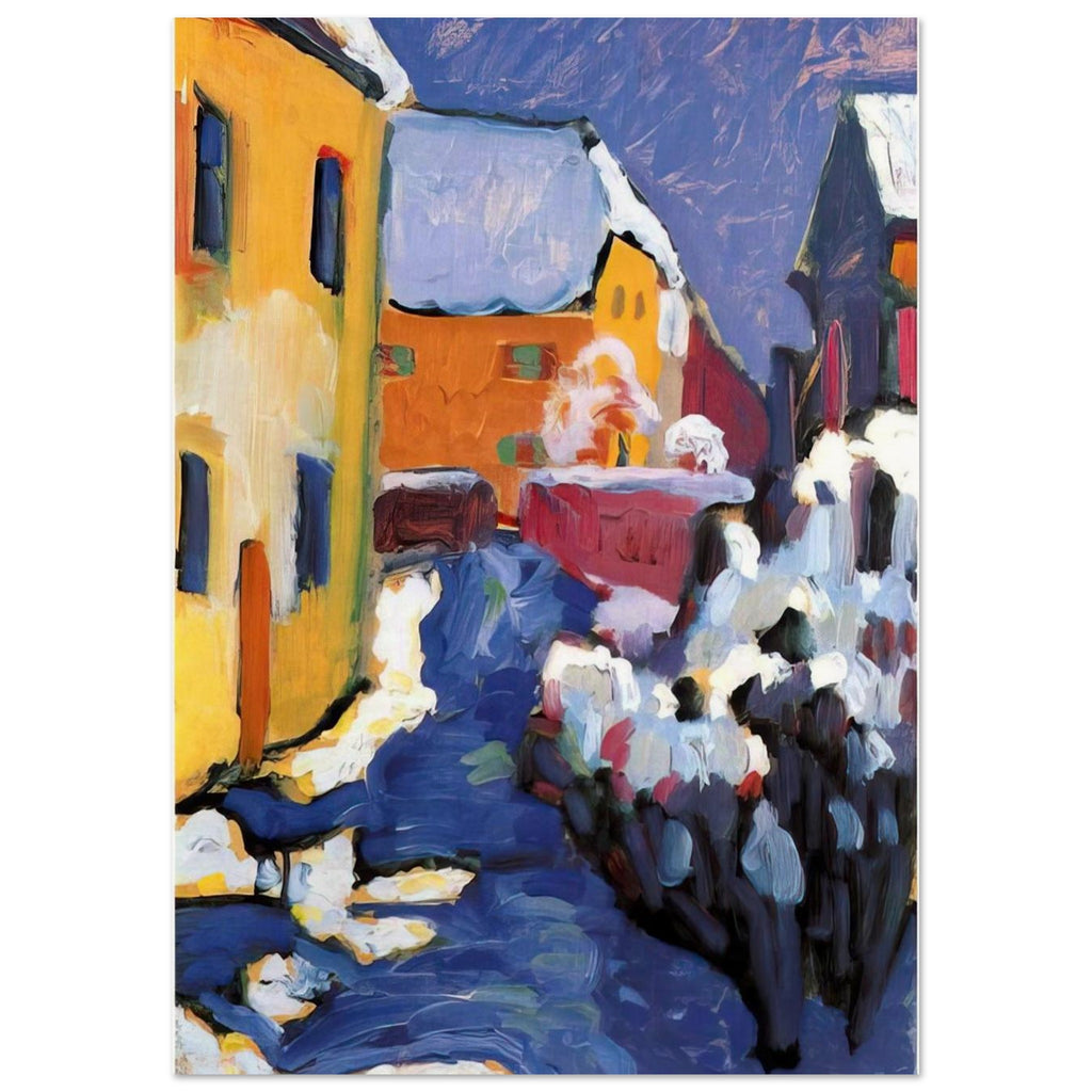 CEMETERY AND VICARAGE IN KOCHEL 1909 Poster | Wassily Kandinsky Poster | Wassily Kandinsky Shop