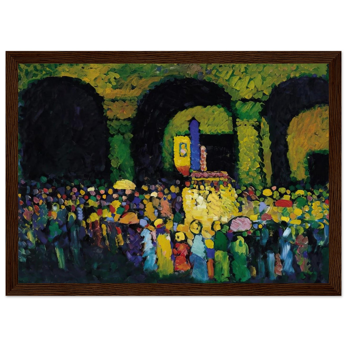 THE LUDWIGSKIRCHE IN MUNICH 1908 Framed Poster | Wassily Kandinsky Framed Prints Wall Art | Wassily Kandinsky Shop