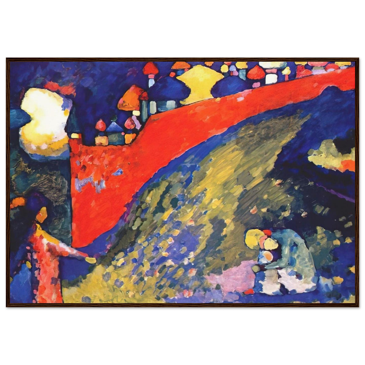 RED WALL DESTINY 1909 Framed Poster | Wassily Kandinsky Framed Prints Wall Art | Wassily Kandinsky Shop
