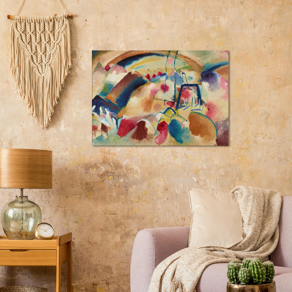 LANDSCAPE WITH CHURCH 1913 Canvas | Wassily Kandinsky Canvas | Wassily Kandinsky Shop