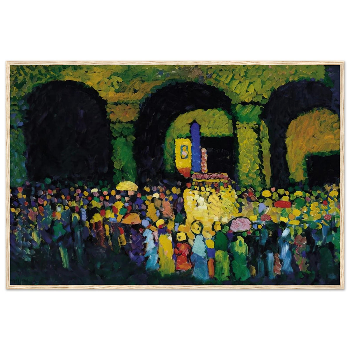 THE LUDWIGSKIRCHE IN MUNICH 1908 Framed Poster | Wassily Kandinsky Framed Prints Wall Art | Wassily Kandinsky Shop