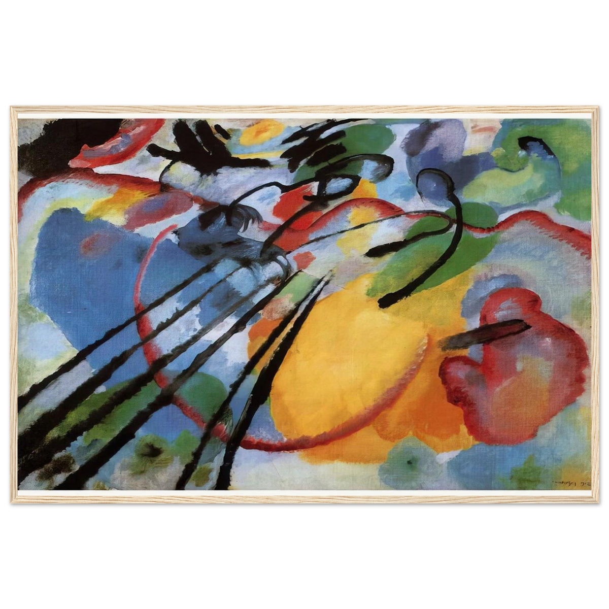 IMPROVISATION 26 ROWING 1912 Framed Poster | Wassily Kandinsky Framed Prints Wall Art | Wassily Kandinsky Shop