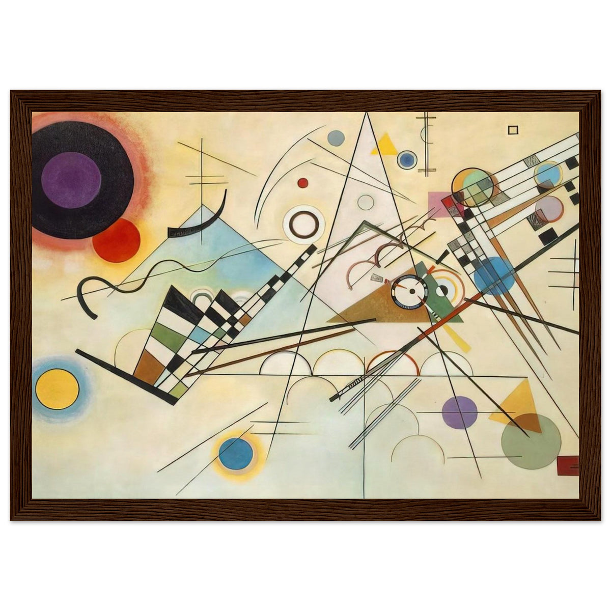 COMPOSITION VIII 1923 Framed Poster | Wassily Kandinsky Framed Prints Wall Art | Wassily Kandinsky Shop