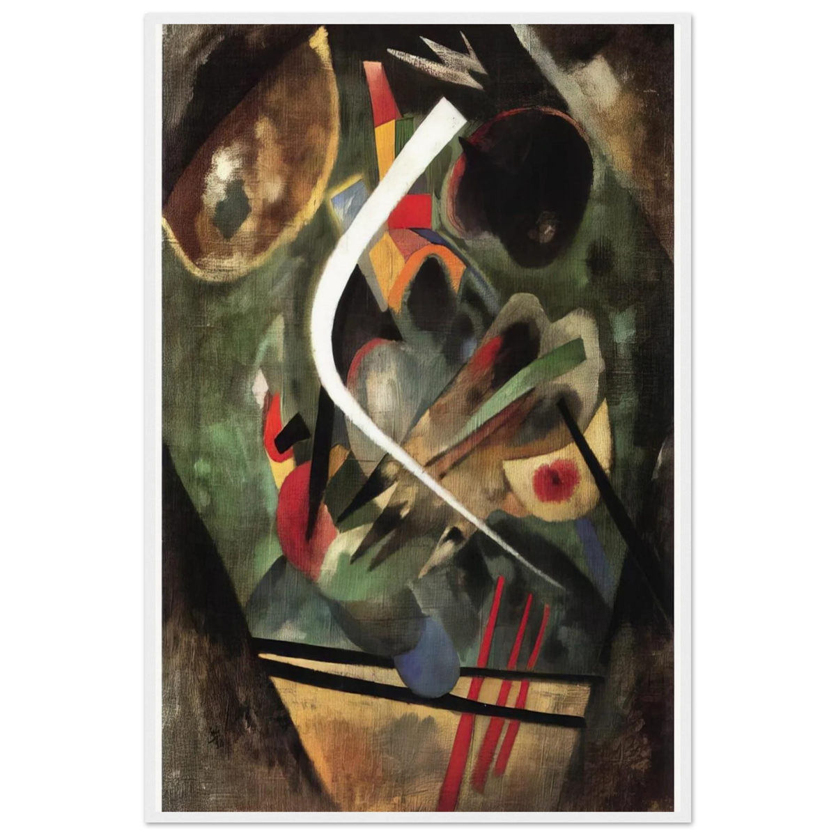 WHITE STROKE 1920 Framed Poster | Wassily Kandinsky Framed Prints Wall Art | Wassily Kandinsky Shop